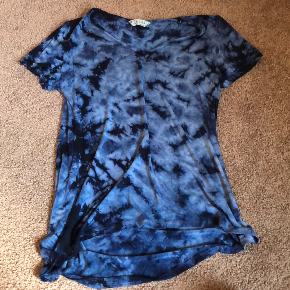 Blue Tie Die Blouse